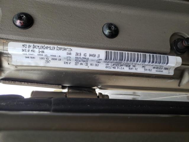Photo 10 from auction – 2004 JEEP WRANGLER / with VIN 1J4FA29184P778536