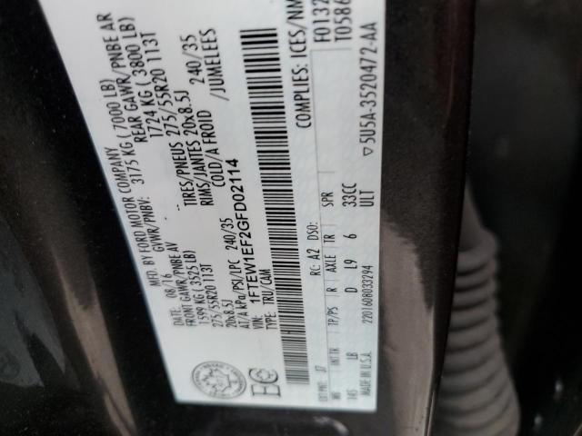 Photo 10 from auction – 2016 FORD F150 SUPER with VIN 1FTEW1EF2GFD02114
