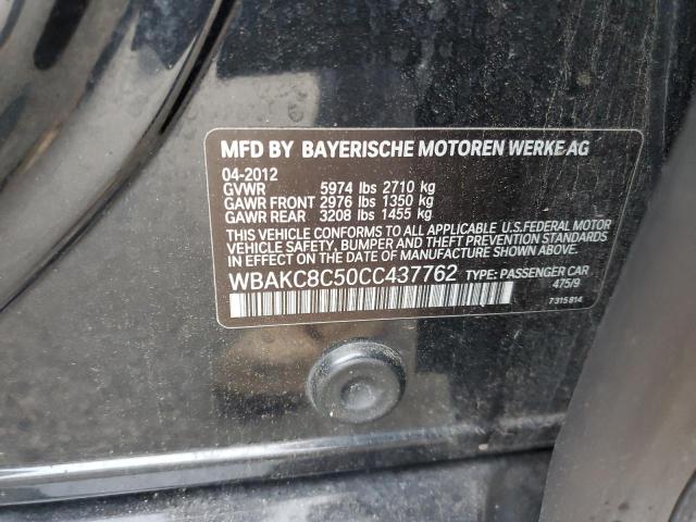 Photo 10 from auction – 2012 BMW 750 LXI with VIN WBAKC8C50CC437762