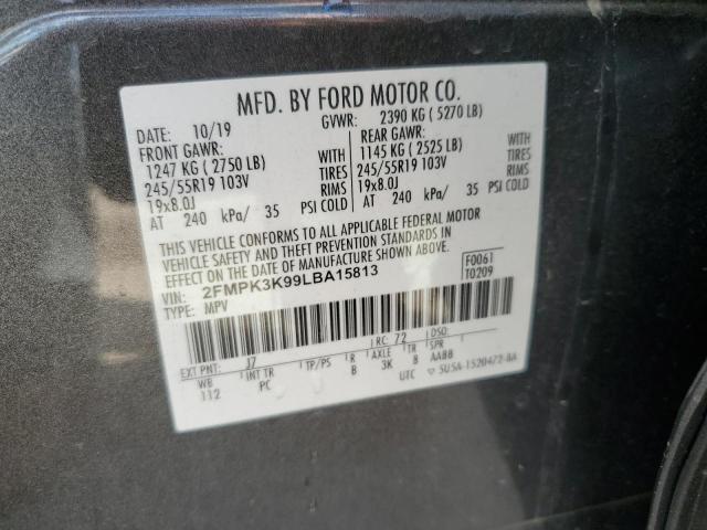 Photo 10 from auction – 2020 FORD EDGE TITAN with VIN 2FMPK3K99LBA15813