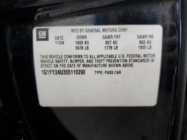 Photo 10 from auction – 2005 CHEVROLET CORVETTE with VIN 1G1YY24U355110290