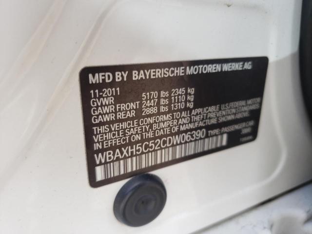 Photo 10 from auction – 2012 BMW 528 XI with VIN WBAXH5C52CDW06390