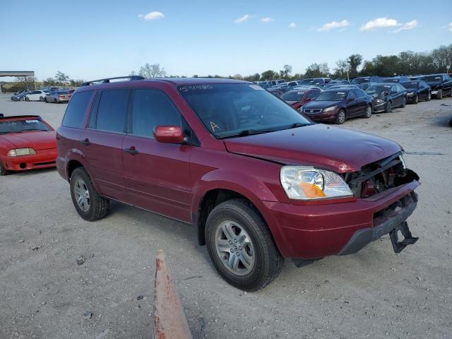 HONDA PILOT EXL 2004 with VIN 2HKYF18504H591480 - Photo from auction