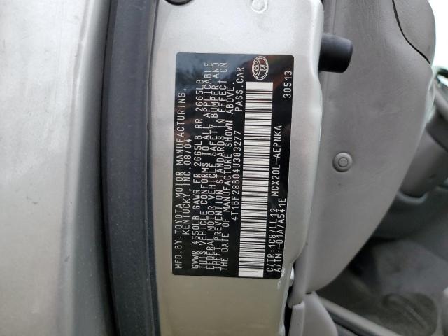 Photo 10 from auction – 2004 TOYOTA AVALON XL with VIN 4T1BF28B04U383277