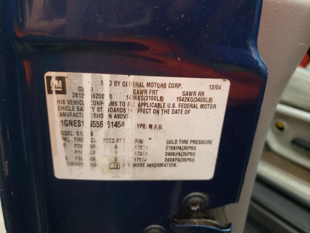 Photo 10 from auction – 2005 CHEVROLET TRAILBLAZE with VIN 1GNES16S556161454