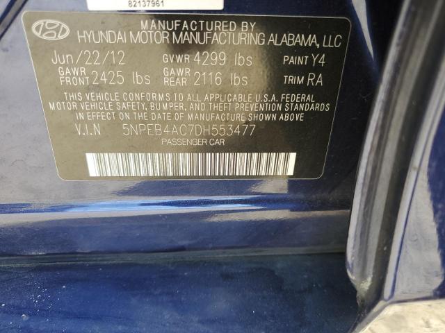 Photo 10 from auction – 2013 HYUNDAI SONATA GLS with VIN 5NPEB4AC7DH553477