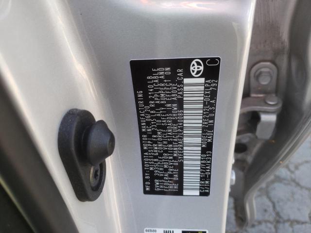 Photo 10 from auction – 2020 TOYOTA COROLLA LE with VIN 5YFEPRAE7LP140086