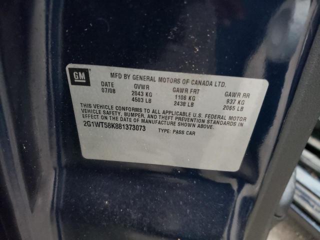 Photo 10 from auction – 2008 CHEVROLET IMPALA LT with VIN 2G1WT58K881373073
