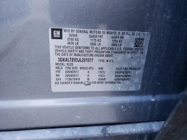 Photo 10 from auction – 2018 GMC TERRAIN SL with VIN 3GKALTEV3JL201577
