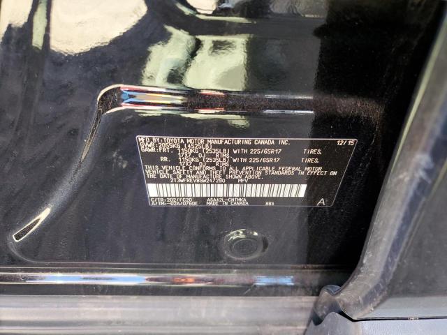 Photo 10 from auction – 2016 TOYOTA RAV4 XLE with VIN 2T3WFREV8GW247290