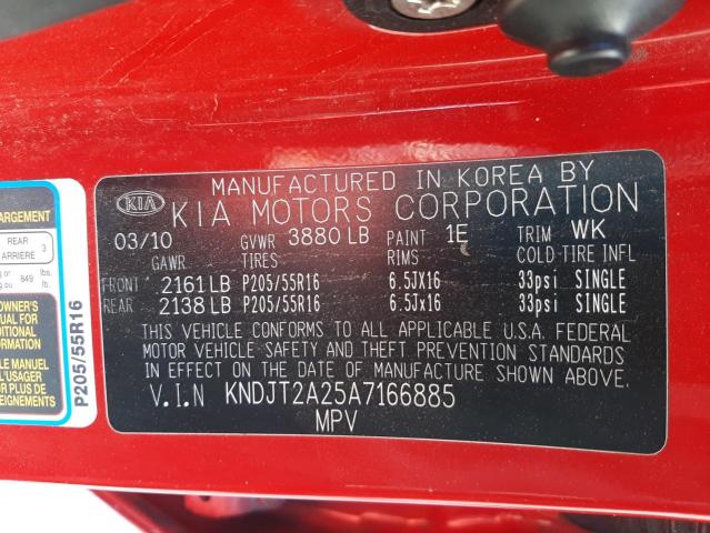 Photo 10 from auction – 2010 KIA SOUL + with VIN KNDJT2A25A7166885