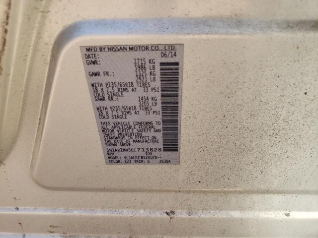 Photo 10 from auction – 2014 NISSAN PATHFINDER with VIN 5N1AR2MN5EC713828