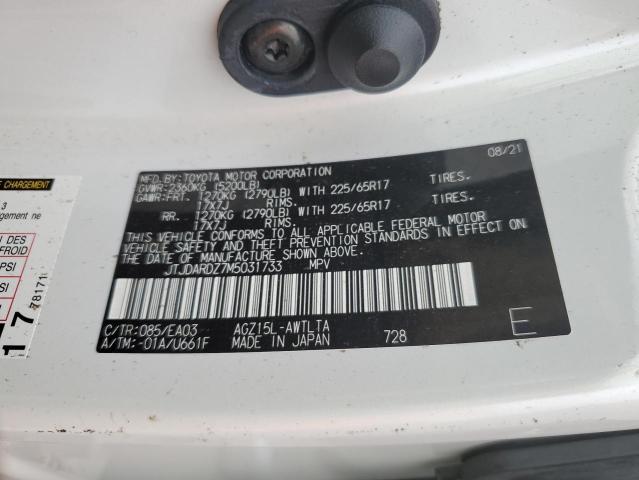 Photo 10 from auction – 2021 LEXUS NX 300 BAS with VIN JTJDARDZ7M5031733