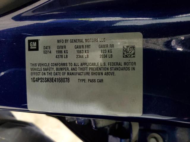 Photo 10 from auction – 2014 BUICK VERANO with VIN 1G4PS5SK8E4168078
