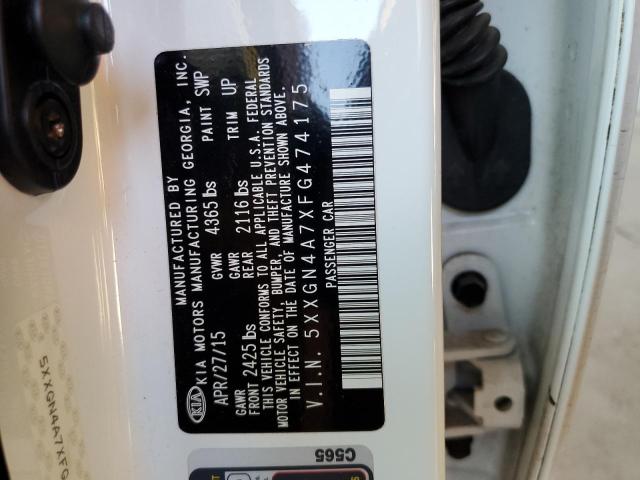 Photo 10 from auction – 2015 KIA OPTIMA EX with VIN 5XXGN4A7XFG474175
