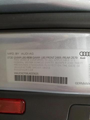 Photo 10 from auction – 2020 AUDI A5 PREMIUM with VIN WAUCNCF58LA020625