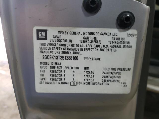 Photo 10 from auction – 2005 CHEVROLET SILVERADO with VIN 2GCEK13T351288166