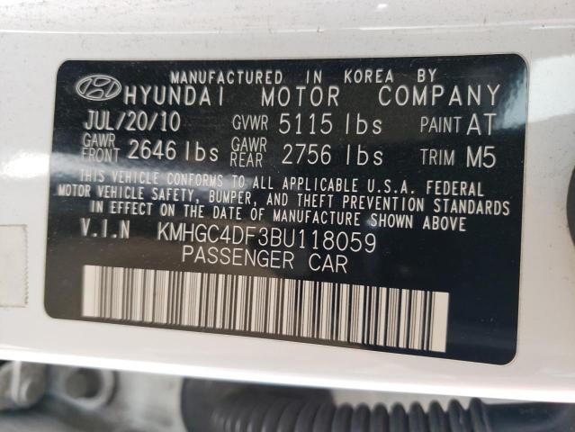 Photo 10 from auction – 2011 HYUNDAI GENESIS 4. with VIN KMHGC4DF3BU118059