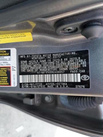 Photo 10 from auction – 2017 TOYOTA CAMRY LE with VIN 4T1BF1FKXHU408057