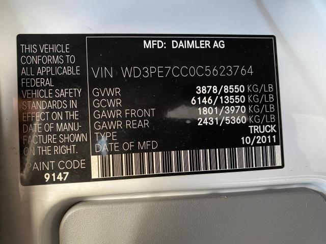 Photo 10 from auction – 2012 MERCEDES-BENZ SPRINTER 2 with VIN WD3PE7CC0C5623764