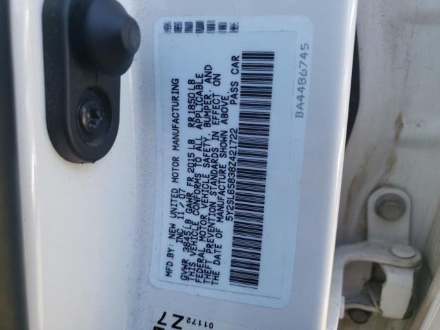 Photo 10 from auction – 2008 PONTIAC VIBE with VIN 5Y2SL65838Z421722