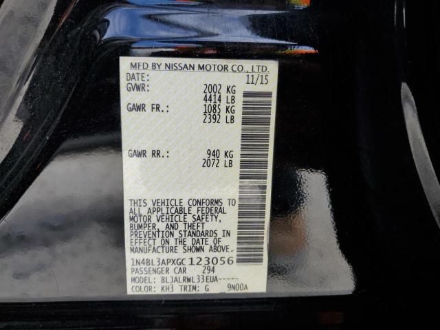 Photo 10 from auction – 2016 NISSAN ALTIMA 3.5 with VIN 1N4BL3APXGC123056