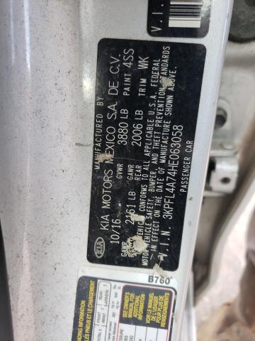 Photo 10 from auction – 2017 KIA FORTE LX with VIN 3KPFL4A74HE063058