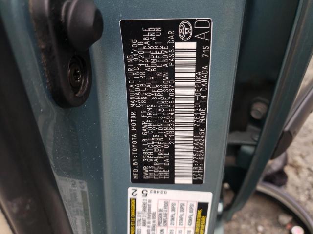 Photo 10 from auction – 2006 TOYOTA COROLLA CE with VIN 2T1BR32E46C670870