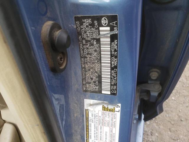 Photo 10 from auction – 2004 TOYOTA PRIUS with VIN JTDKB20U140010575