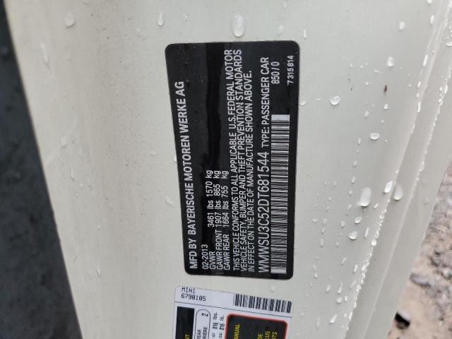 Photo 10 from auction – 2013 MINI COOPER with VIN WMWSU3C52DT681544