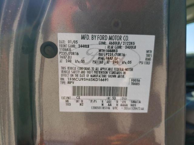 Photo 10 from auction – 2005 FORD ESCAPE HEV with VIN 1FMCU95H45KD16691