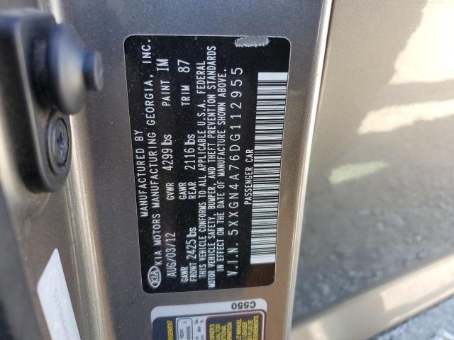 Photo 10 from auction – 2013 KIA OPTIMA EX with VIN 5XXGN4A76DG112955