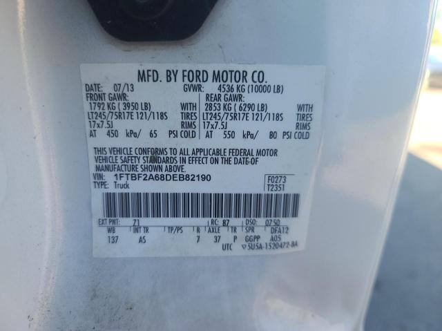Photo 10 from auction – 2013 FORD F250 SUPER with VIN 1FTBF2A68DEB82190