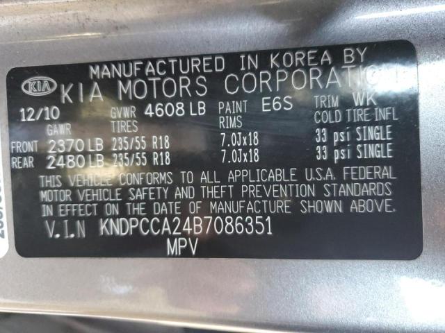 Photo 10 from auction – 2011 KIA SPORTAGE E with VIN KNDPCCA24B7086351