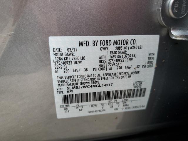 Photo 10 from auction – 2021 LINCOLN AVIATOR RE with VIN 5LM5J7WC4MGL14317