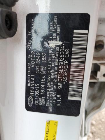 Photo 10 from auction – 2016 HYUNDAI ACCENT SE with VIN KMHCT5AE5GU260047