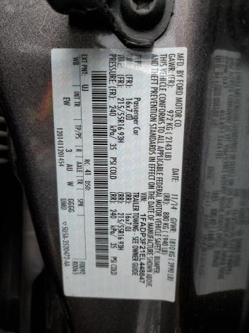Foto 10 de la subasta – 2014 FORD FOCUS SE con VIN 1FADP3F21EL448847