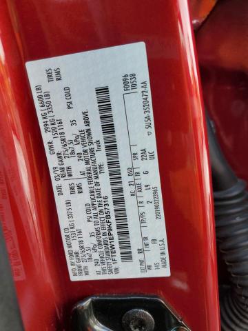 Photo 10 from auction – 2019 FORD F150 SUPER with VIN 1FTEW1EP9KFB57316