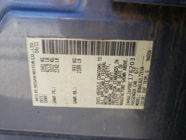 Photo 10 from auction – 2011 NISSAN ALTIMA BAS with VIN 1N4AL2AP0BC176203