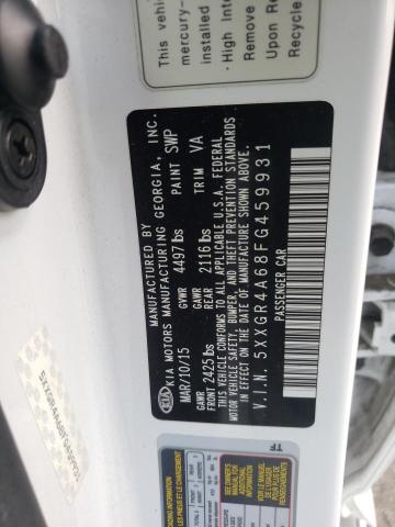 Zdjęcie 10 z aukcji – 2015 KIA OPTIMA SX z VIN 5XXGR4A68FG459931