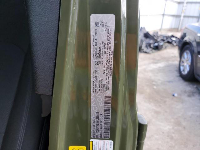 Photo 10 from auction – 2021 JEEP GLADIATOR with VIN 1C6HJTAG3ML588016