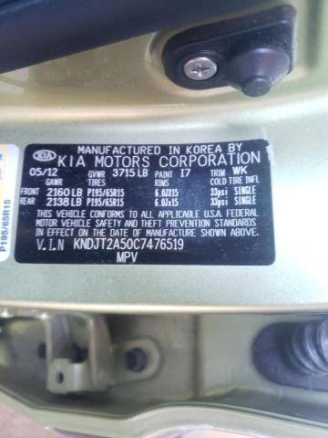 Photo 10 from auction – 2012 KIA SOUL with VIN KNDJT2A50C7476519