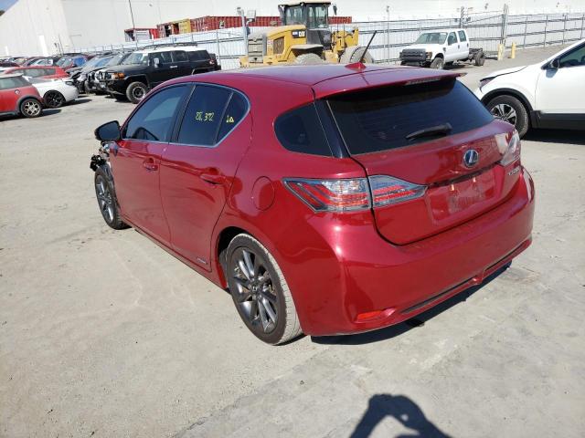 Photo 3 from auction – 2013 LEXUS CT 200 with VIN JTHKD5BHXD2128610