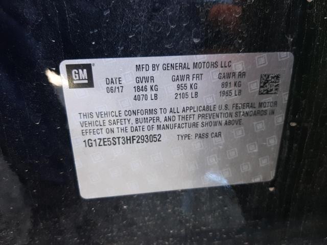 Photo 10 from auction – 2017 CHEVROLET MALIBU LT with VIN 1G1ZE5ST3HF293052