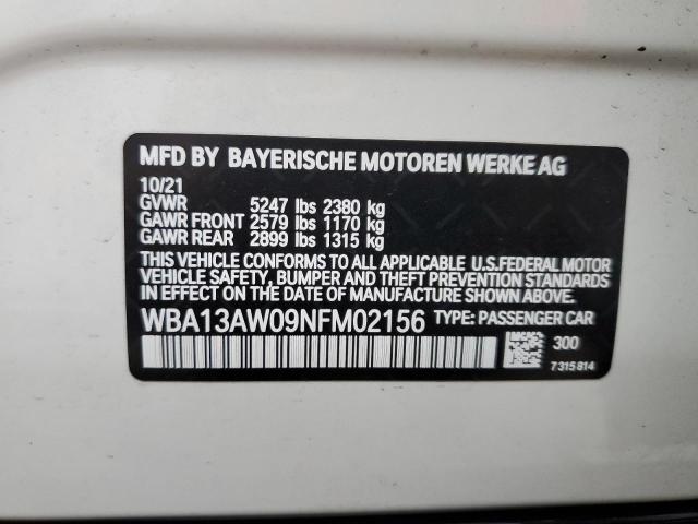 Photo 10 from auction – 2022 BMW M440XI GRA with VIN WBA13AW09NFM02156