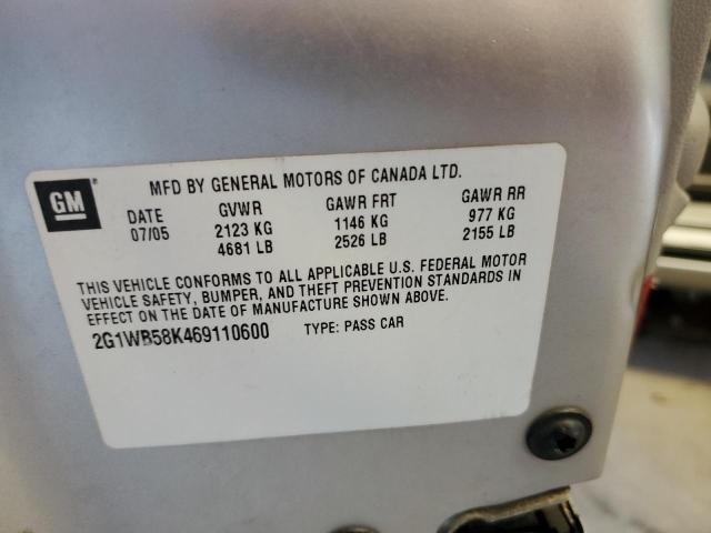 Photo 10 from auction – 2006 CHEVROLET IMPALA LS with VIN 2G1WB58K469110600