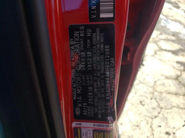 Photo 10 from auction – 2017 KIA RIO LX with VIN KNADM4A38H6012098