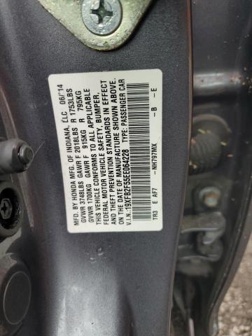 Photo 10 from auction – 2014 HONDA CIVIC LX with VIN 19XFB2F55EE064228