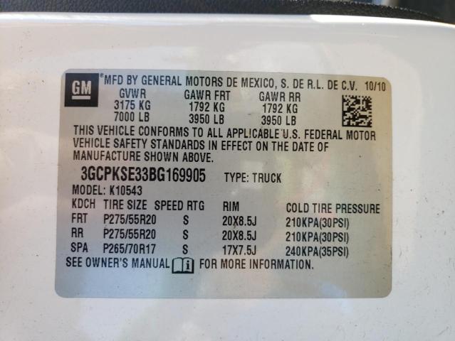 Photo 10 from auction – 2011 CHEVROLET SILVERADO with VIN 3GCPKSE33BG169905