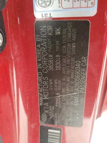Photo 10 from auction – 2013 KIA FORTE EX with VIN KNAFU5A26D5690340